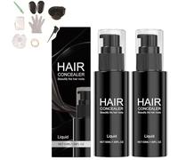 Coiffeur de cheveux, couverture des racines instantanées, racines de retouche de retouche étanche pour les poils d'amincissement, pulvérisation de coiffure, look volumique naturel (2pcs)