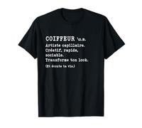 Coiffeur Définition Humour Drôle Cadeau Métier Salon T-Shirt