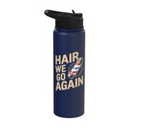 Coiffeur drôle de Hair We Go Again Stainless Steel Insulated Water Bottle