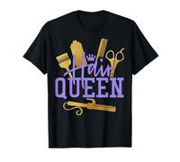 Coiffeur Queen Thank Cosmétologie Salon Owner Boss Violet T-Shirt