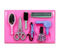 Coiffeur Salon de beauté pour cupcakes gâteau moule moule en silicone pour décoration gâteau glaçage sucre Outil de fées Blessings