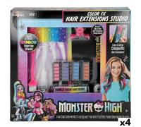 Coiffeur Set Monster High Extensions de cheveux (4 pièces)