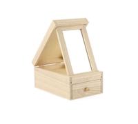 Coiffeuse 1 Tiroir Miroir En Bois 120x85x180mm