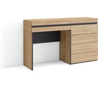 Coiffeuse, 127x35x75 cm, Avec tiroir, Commode, Buffet, Chêne