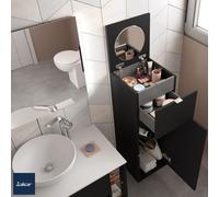 Coiffeuse 352 x 1000 x 360 mm avec miroir BLACK VELVET ALLIANCE - SALGAR 96973