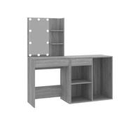 Coiffeuse à led 60 x 40 x 140 cm avec armoire sonoma gris bois d'ingénierie 02_0006373