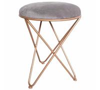 Coiffeuse à trois pieds avec coussin épais multifonctionnel sans accoudoirs en fer tabouret et chaise pour dressing