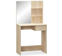 vidaXL Coiffeuse Bois d’ingénierie 75x40x141 cm Chêne 244862