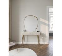 Coiffeuse avec 2 tiroirs et façades cannelées - OVARLO - 113 cm - grėge