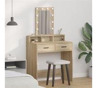 Coiffeuse avec des lumières LED Chêne Sonoma 79x41x140 cm Sonoma G
