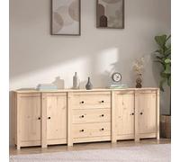 Coiffeuse avec Éclairage LED en Bois d'Ingénierie Chêne Marron, Meuble de Rangement Élégant pour Salon ou Bureau, Structure en Pin Massif Durable et Plateau Solide, Idéal