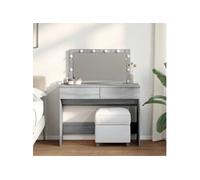Coiffeuse avec LED sonoma gris 100x40x120 cm