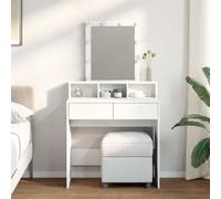 Coiffeuse avec LED Table de Maquillage Rangement Chambre Intérieur vidaXL