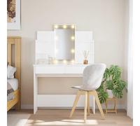 Coiffeuse avec Lumières LED Table de Maquillage Cosmétique Chambre vidaXL