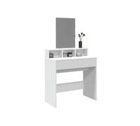 vidaXL Coiffeuse 848171 avec miroir Blanc 80x41x144,5 cm