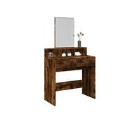 Coiffeuse avec miroir chêne fumé 80x41x144,5 cm