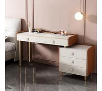 Coiffeuse avec miroir et lumières - 3 modes d'éclairage - Bureau de maquillage avec armoires de rangement - Grand tiroir - Pieds en fer robustes - Pour chambre à coucher - 100 cm