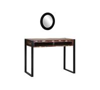 Table de Toilette avec étagère avec stockage avec miroir Commode Miroir vidaXL v