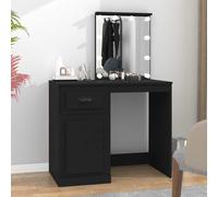 Coiffeuse avec Miroir Table de Maquillage Chambre Blanc Bois d'Ingénierie vidaXL