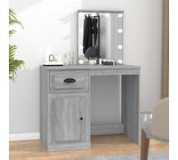 Coiffeuse avec Miroir Table de Maquillage Chambre Blanc Bois d'Ingénierie vidaXL