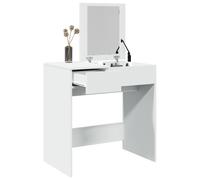 Vidaxl Coiffeuse Avec Miroir Blanc 73x46,5x120 Cm Multicolore