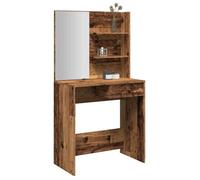 Coiffeuse avec miroir vieux bois 74,5x40x141 cm