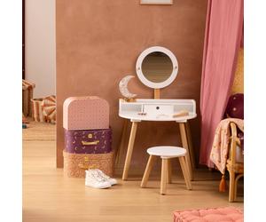 Coiffeuse Avec Tabouret - Bella Blanc TU