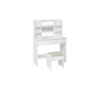 Coiffeuse avec tabouret Dolo 125 cm blanc
