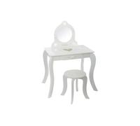 Coiffeuse avec tabouret enfant blanc