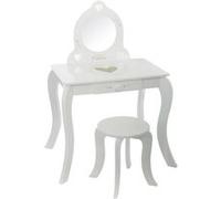 Coiffeuse avec tabouret enfant blanc Atmosphera Blanc G