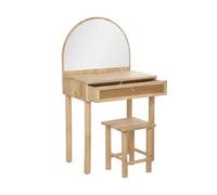 Atmosphera Coiffeuse et tabouret enfant hévéa 55 x 100 cm