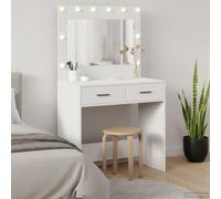 Coiffeuse avec tiroir avec stockage Bois d'ingénierie Table de Toilette vidaXL v