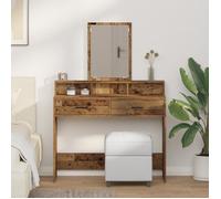 Coiffeuse avec tiroirs en bois ancien 100x41x140 cm