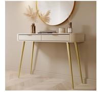 Selsey Oval - Coiffeuse avec tiroirs - 112 cm - Beige