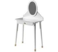 Coiffeuse Billy Blanche 40x129x70cm Gris G