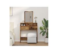 vidaXL Coiffeuse Bois ancien Bois 79 x 41 x 140 cm Coiffeuse