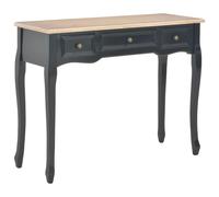 Coiffeuse bois blanche avec trois tiroirs Table de maquillage bois Troirs vidaXL