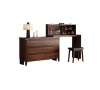 Coiffeuse d'angle moderne de style chinois avec armoire pour chambre à coucher, table de maquillage élégante (220 x 40 x 80,5 cm)