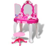 Coiffeuse De Jouet Avec Lumière/Son Et 3 Miroirs Pour Enfants