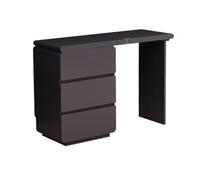 Coiffeuse de maquillage moderne en bois massif avec rangement à plusieurs niveaux, commode d'angle mobile avec miroir, design gris élégant pour chambre à coucher et dressing