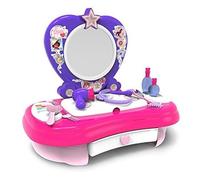 Coiffeuse de table pour enfant - CHICOS - Rose - Avec miroir et rangements