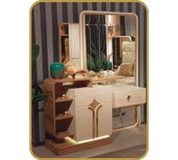 Coiffeuse design miroir beige Console de luxe Chambre à coucher
