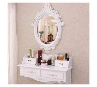 Coiffeuse élégante, coiffeuse murale rétro moderne miroir mini chambre à coucher filet fenêtre rouge simple coiffeuse, coiffeuse de chambre (couleur : style 6) (style 1)