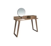 Coiffeuse en bois de noyer avec miroir 7000C, 120 x 45 x 126 cm. -