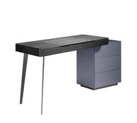 Coiffeuse En Wengé Et Gris 155 X 52 X 75 Cm. Gris