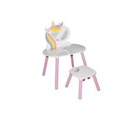 - Coiffeuse enfant avec miroir et tabouret Sweet Licorne en MDF - Sweet licorne