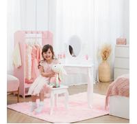 Fantasy Fields Coiffeuse Raiponce Enfant Fille avec Miroir et Tabouret TD-12851B
