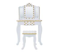 Coiffeuse enfant, Teamson Kids, blanc/dore, 60 X 29 X 100