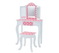 Fantasy Fields Coiffeuse Enfant en Bois Table Maquillage Miroir Tabouret Teamson VEN-TD-11670F