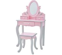 Coiffeuse enfant, Teamson Kids, rose/gris, 63 X 32 X 99